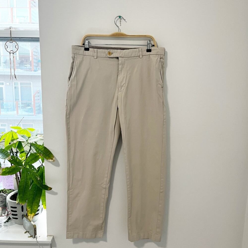 Brooks Brothers Men's Beige Chino Clark Pants Size 37